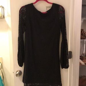 Black lace dress
